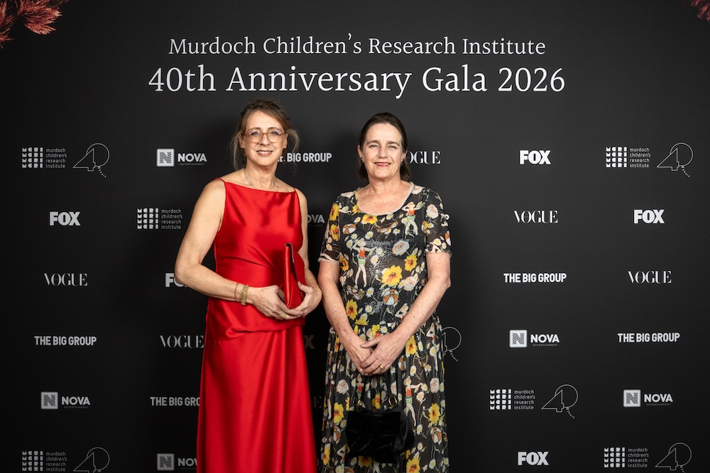 MCRI Population Health Theme Director Professor Sharon Goldfeld AM and Health Services and Economics Group Leader Professor Harriet Hiscock. 